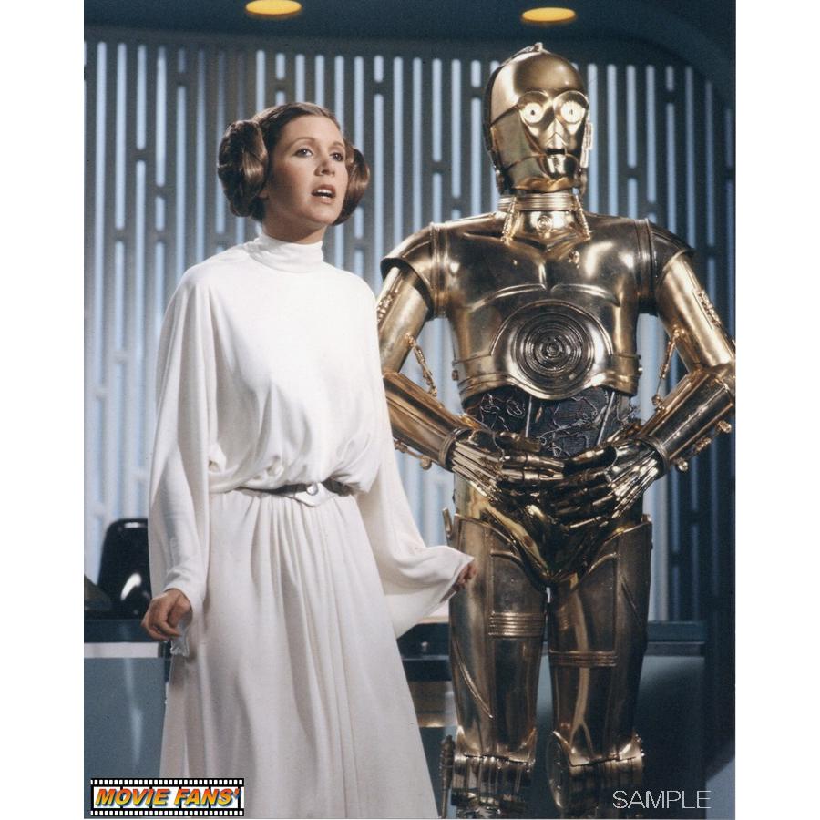 ブロマイド写真（外国製）『スター・ウォーズ』／レイア姫とC-3POの