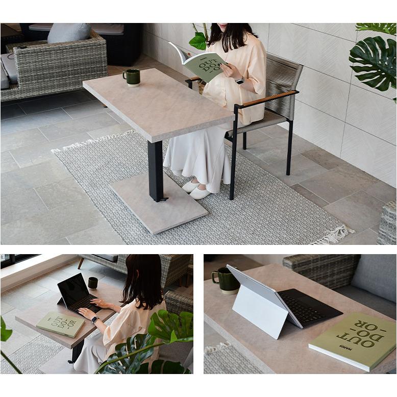 昇降式テーブル ガス圧 ローテーブル インテリア リビング 調節 組立式