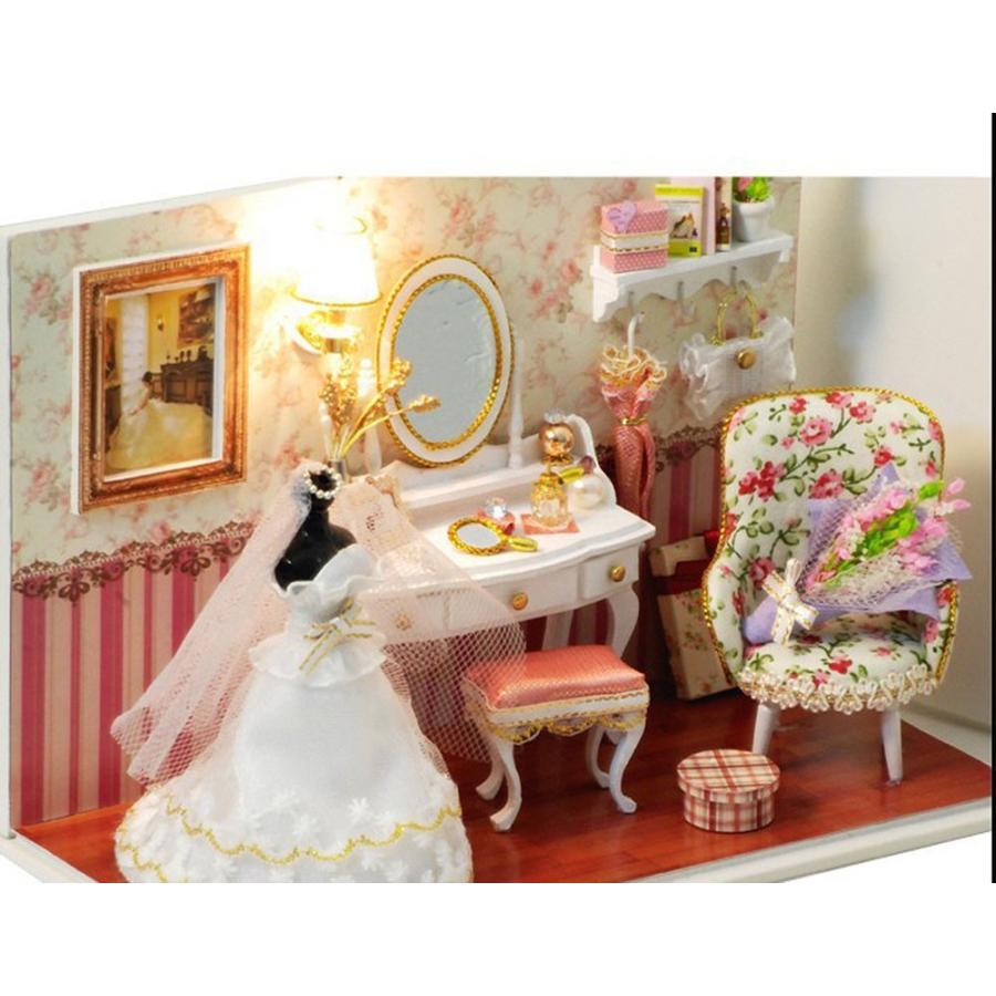 ドールハウス ミニチュア 手作りキット セットウェディング ドレス