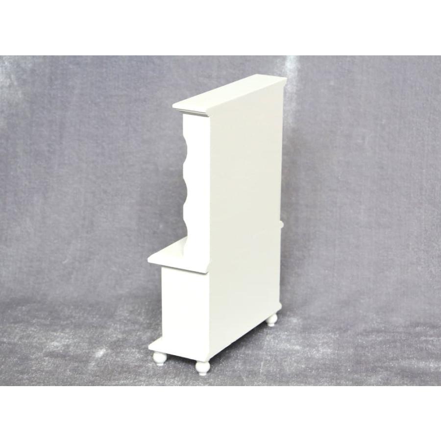 ミニチュア1/12 家具 ドールハウス 棚 幅9×高さ16×奥行4cm 白 ホワイト