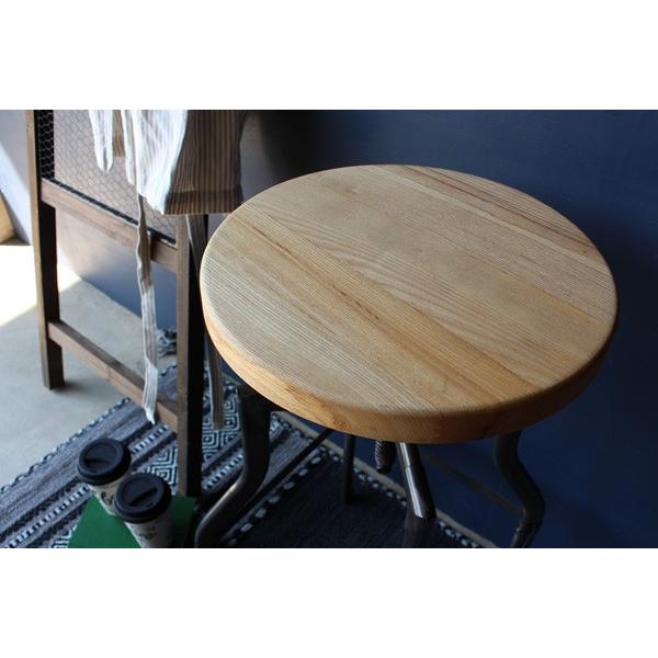 スツール 椅子 アイアン 昇降式 スチール アンティーク調 グリット TTF