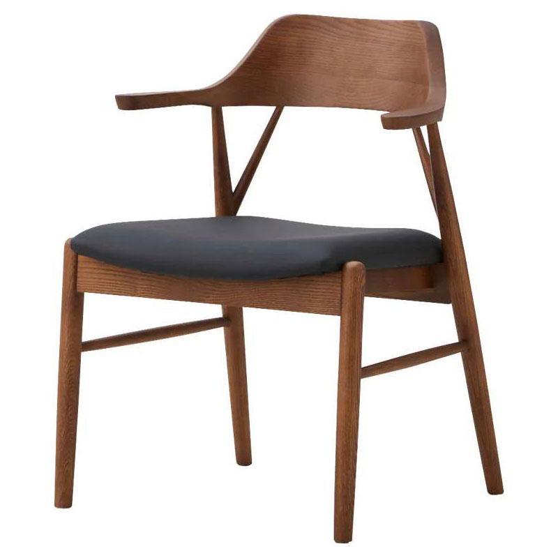 関家具 ダイニングチェア ロジャー Roger ちょい肘 : もみじや家具