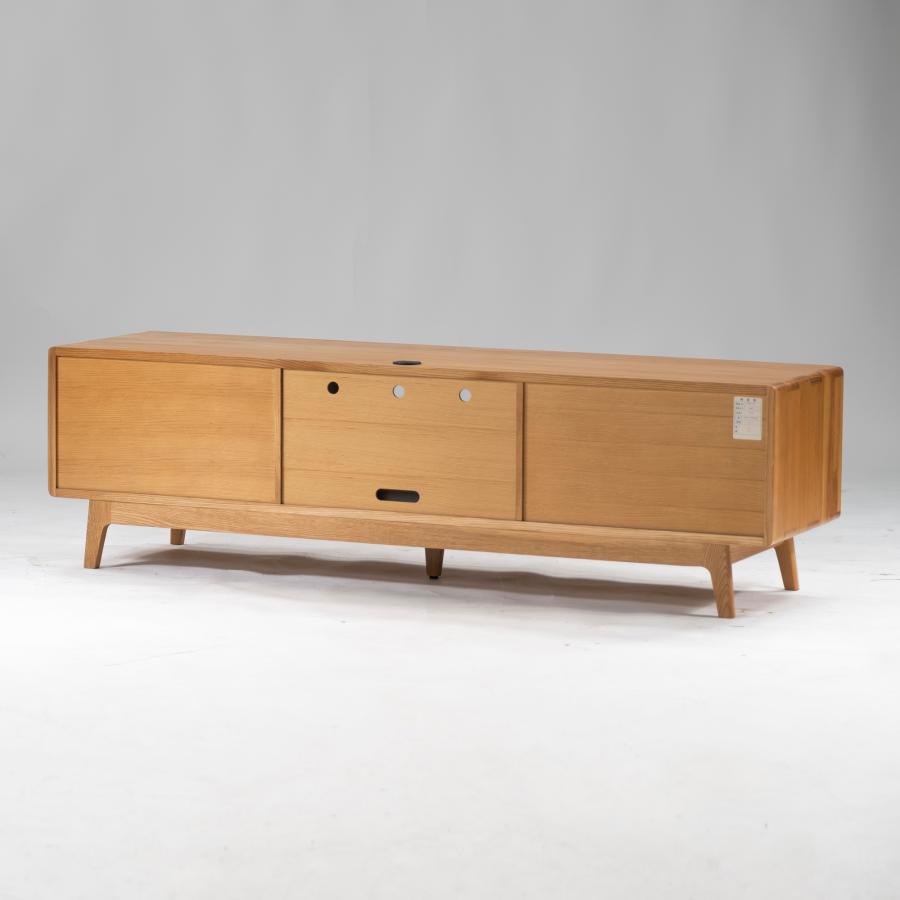 起立木工 IDC大塚 テレビボード ノルディ TVボード w164 オーク材 無垢