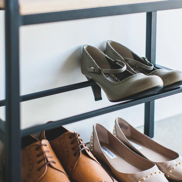 tower 玄関ベンチ おしゃれ シューズラック ベンチ スリム ハンドル付