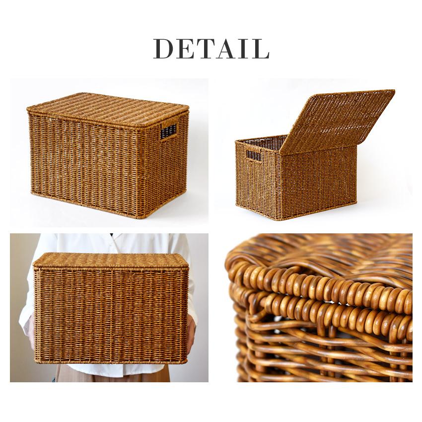 洗えるバスケット 蓋付きバスケット カゴ 水洗い可能 大容量ストレージ