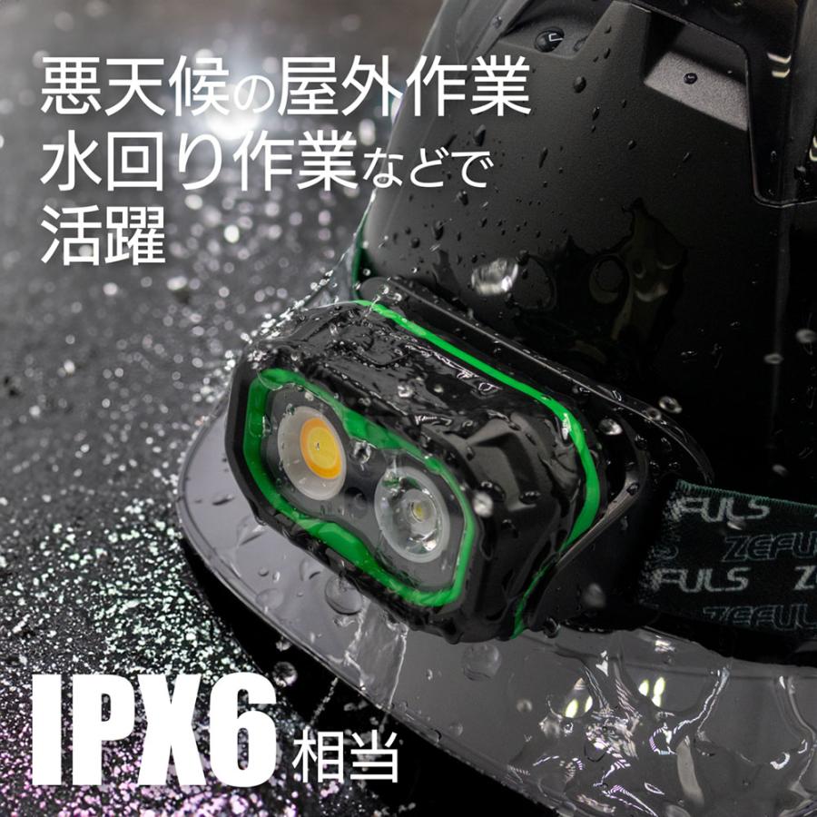 ZEFULS（ゼフルス） スコールマン 充電式LED防水ヘッドライト ZA-SM800