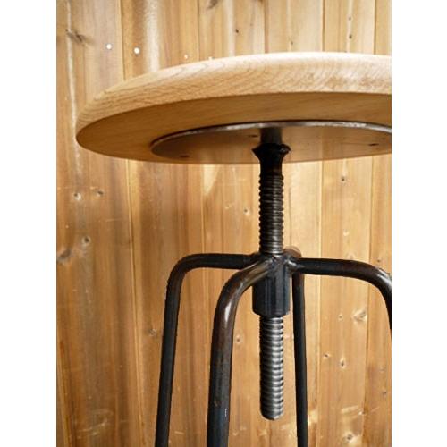 関家具 ハイスツール バースツール カウンターチェア アイアン 木製