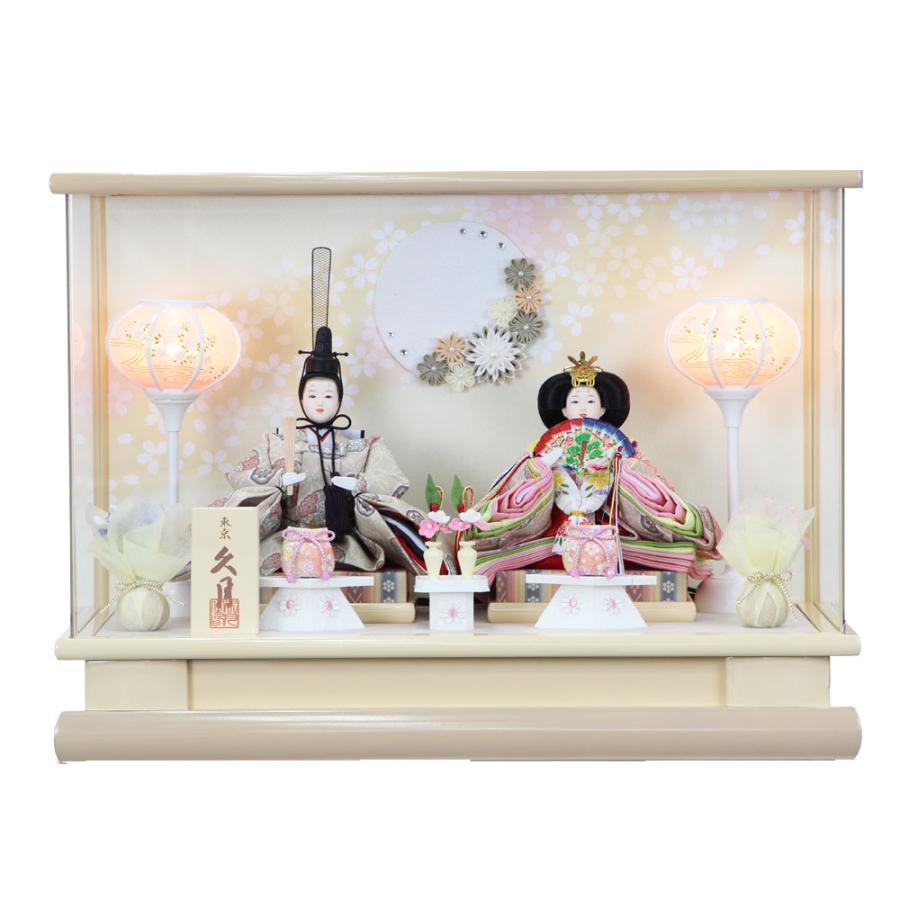 久月 【完売】雛人形 ケース飾り アクリルケース 親王飾り 芥子親王