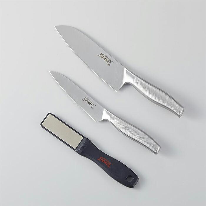 HEINZ ハインツ 包丁 セット 三徳包丁 ペティナイフ シャープナー