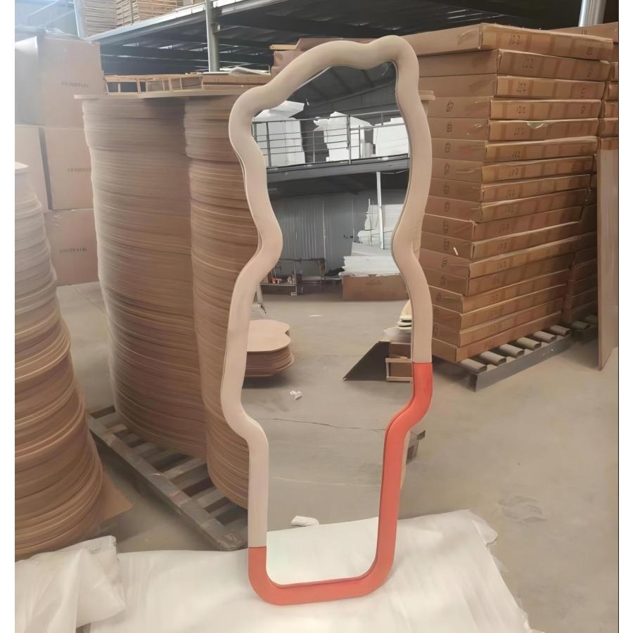 立てかけミラー 姿見 全身鏡 韓国 風 特別デザイン かわいい 姫系 大型