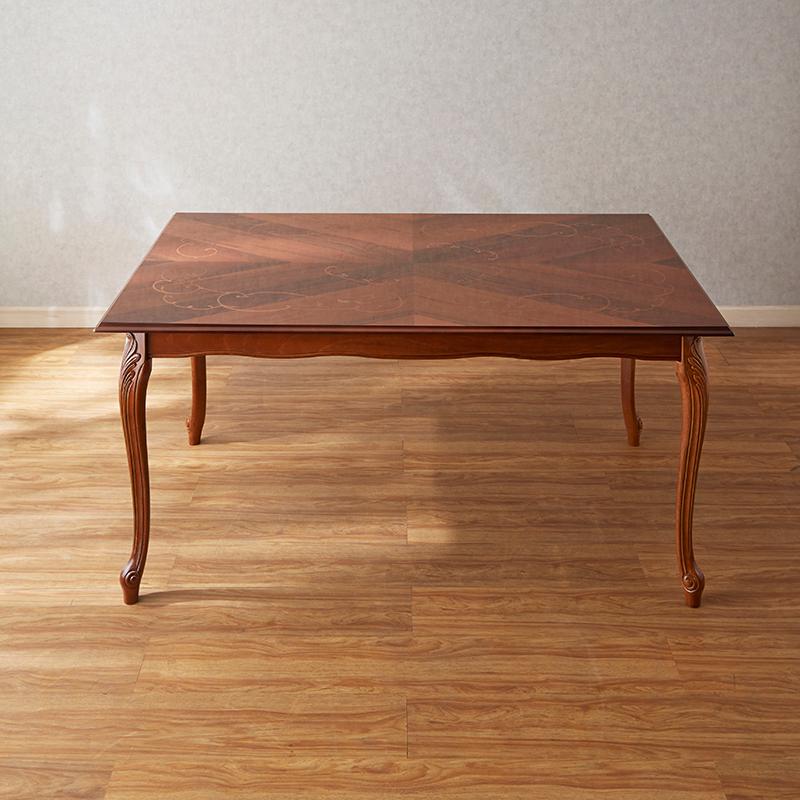 イタリア製 象嵌ダイニングテーブル 長方形 幅150cm/ イタリア