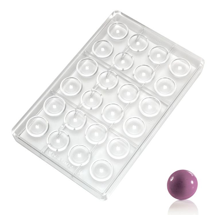 マルテラート チョコ型 3cm 丸 半球 [MA5000] | プラスチック カラー