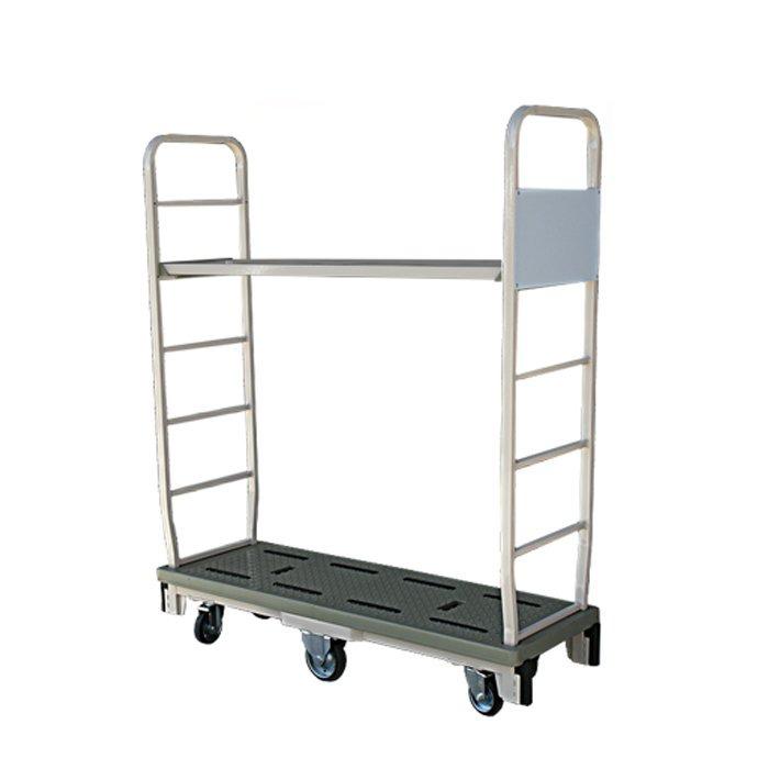 マキテック 6輪台車 バランスカート 両袖付き 看板付き 中間棚 1枚付き