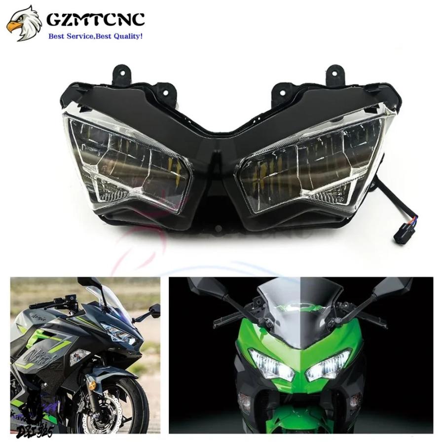 互換品】 バイク LED ヘッドライトヘッドランプフロントヘッドライト