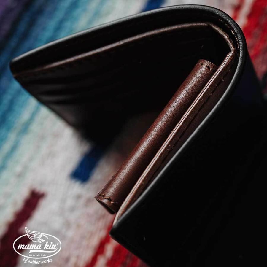 コードバン 財布 栃木レザー 二つ折り財布 ヌメ革 メンズ・レディース