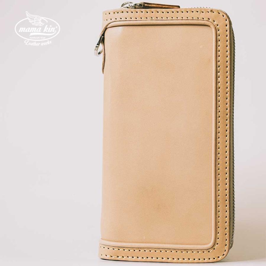 栃木レザー ヌメ革 サドルレザー ラウンドファスナー 長財布 レザー