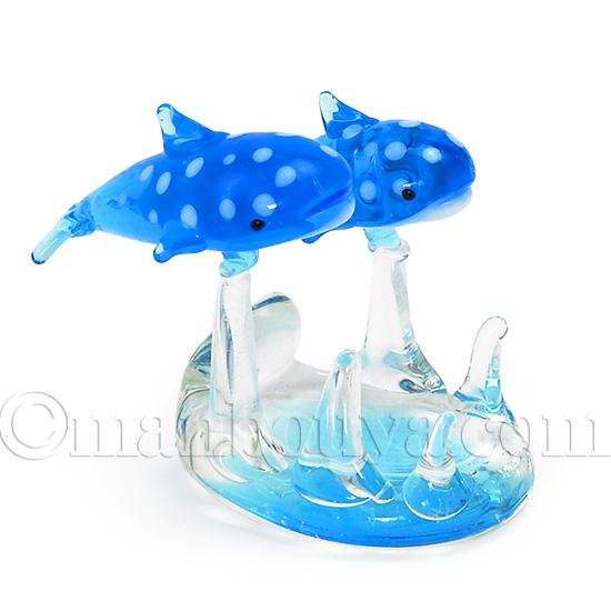 ジンベエザメ グッズ 雑貨 ガラス細工 ミニチュア 置物 水族館 お土産
