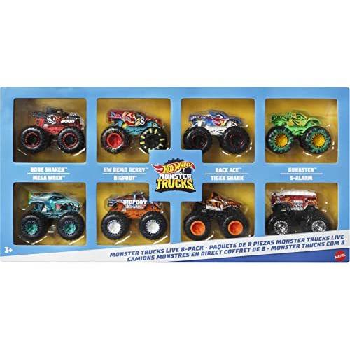 ホットウィール Hot Wheels モンスタートラック ライブ 8個セット 1/64