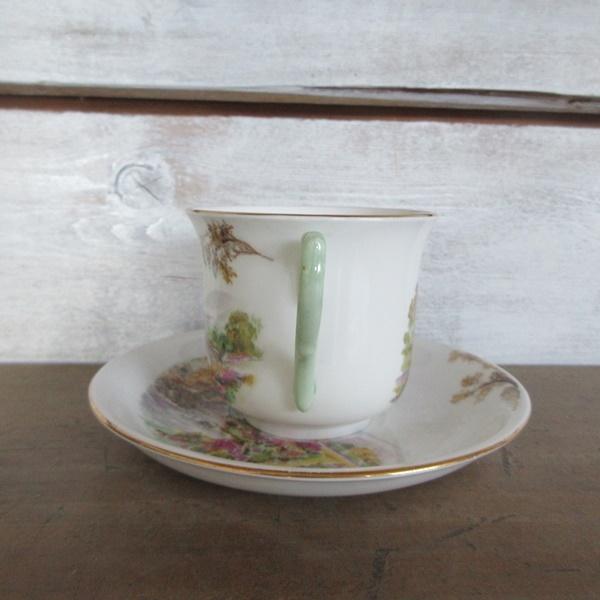 イギリス製 Shelley シェリー ヘザー カップアンドソーサー 茶器 1940