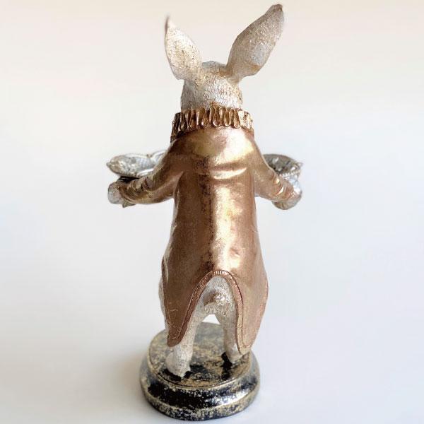 うさぎ トレイ おしゃれ コイントレー 鍵置き ミニトレイ ふしぎの国の