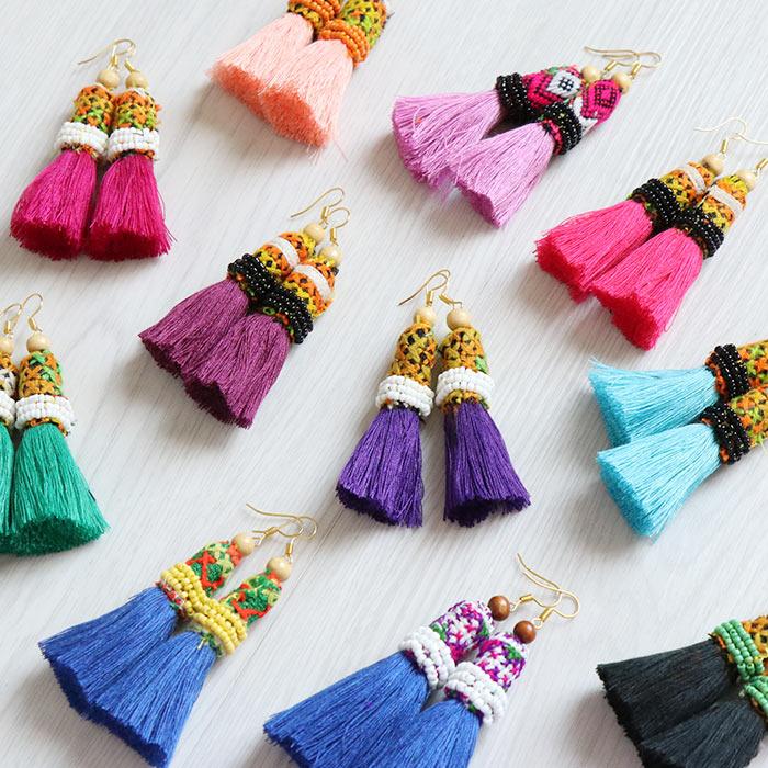 ピアス フックピアス 民族 カレン族 モン族 エスニック モチーフ