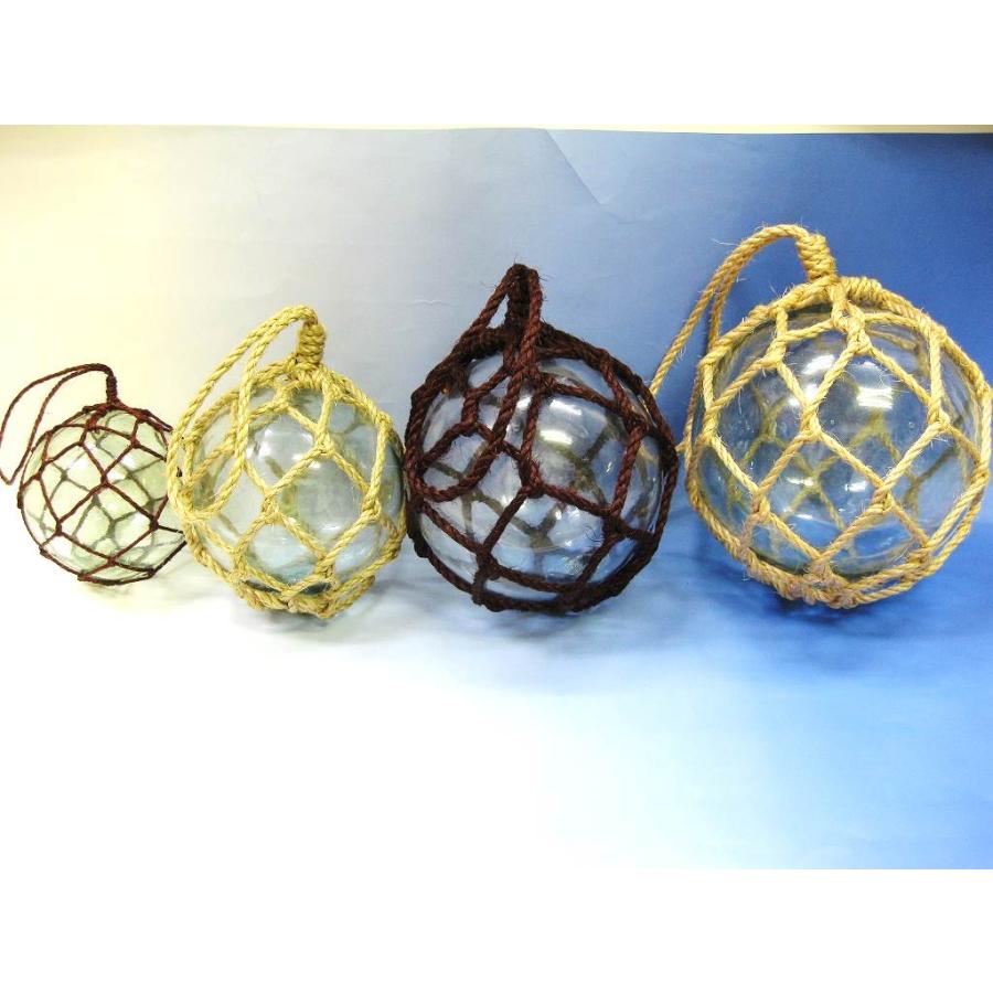 ガラス浮玉NO．5（16cm） マリン雑貨 ガラス玉 ガラスブイ : マリン