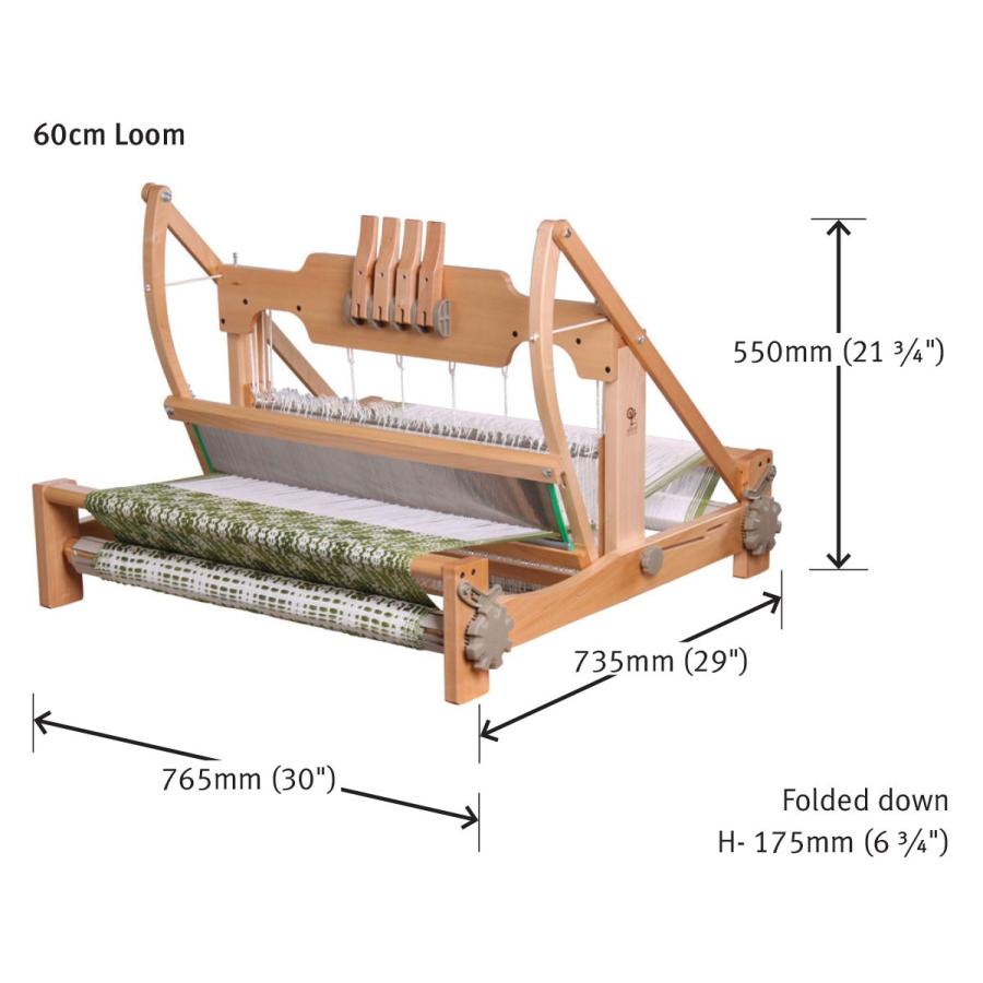 組立済み テーブルルーム 4枚ソウコウ 60cm幅 卓上手織り機 ラッカー