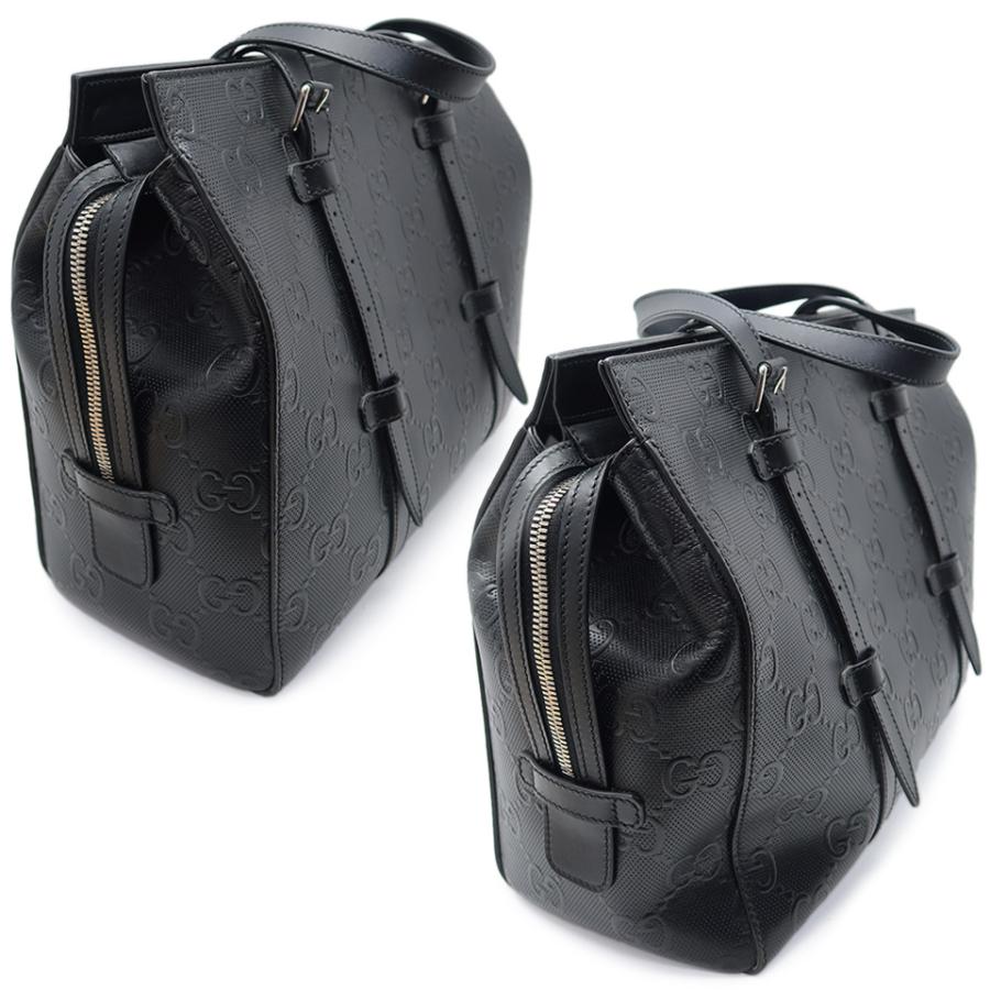 GUCCI（グッチ） トートバッグ 625774 GGエンボスレザー ブラック