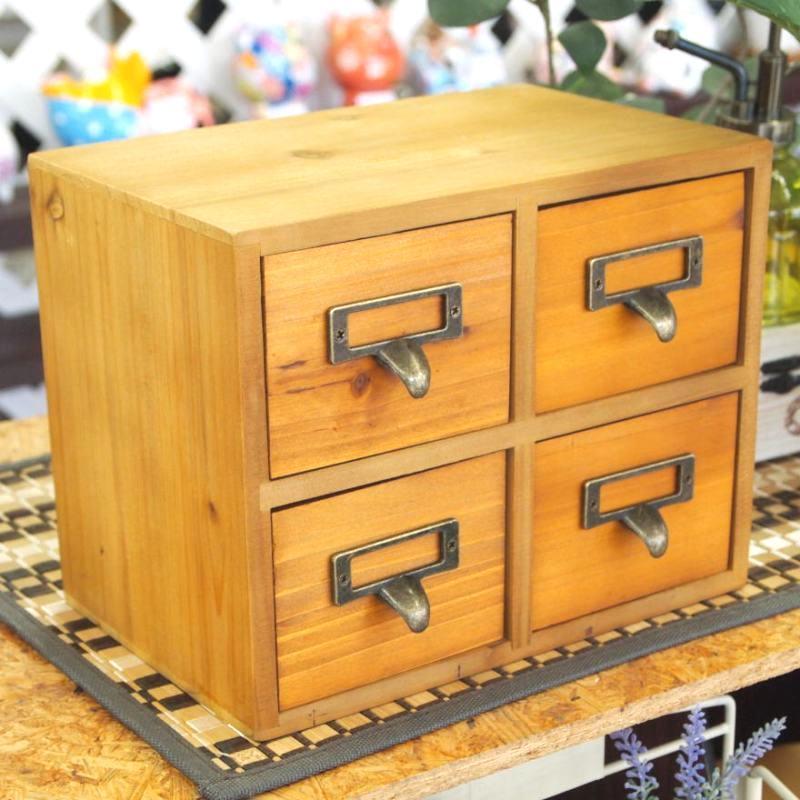 アンティークウッドの小引き出し【アンティークドロワーボックス