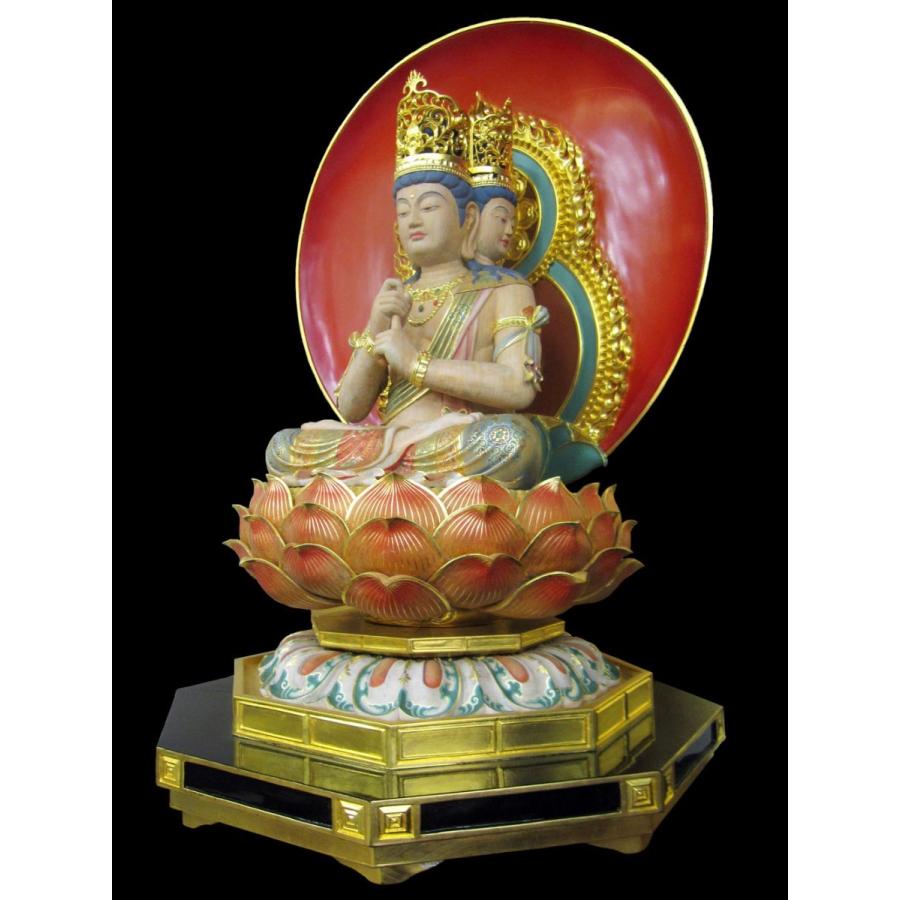 大日如来 四面大日如来 仏像 截金彩色 木彫り彫刻 仏像販売 : 仏像彫刻