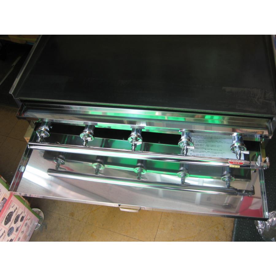 AKS 業務用 ガス式 鉄板焼き器/グリドル AK-3 (卓上型) 横幅910x奥行