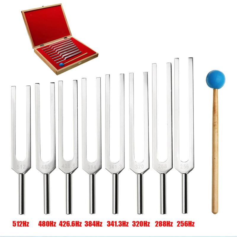 音叉 おんさ チューナー 8本セット「512Hz 〜 256Hz」 ヒーリング 癒し
