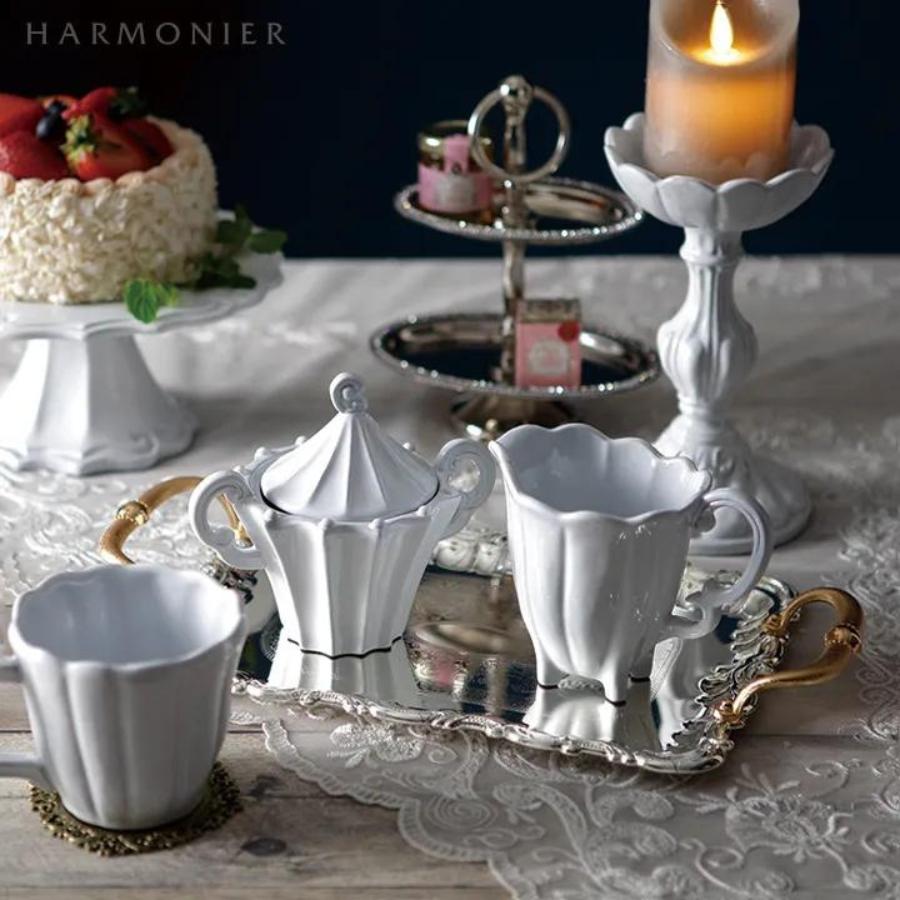 HARMONIER（ハルモニア） シルバートレイ ゴールドハンドル トレー