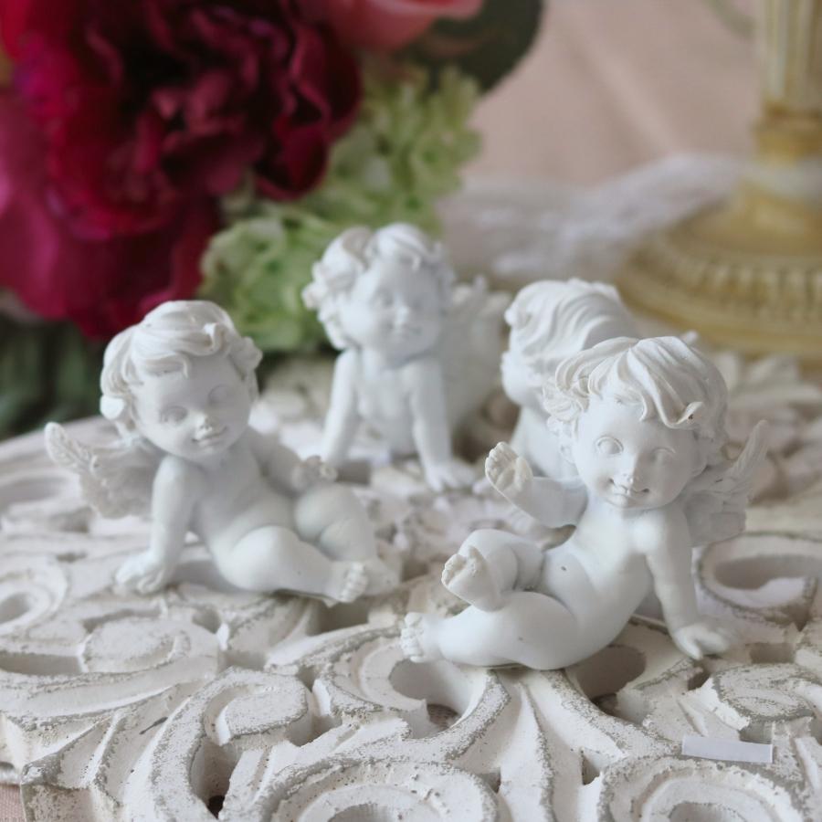 エンジェル 天使 置物 白 妖精 天使像 アンティーク 小物 オブジェ