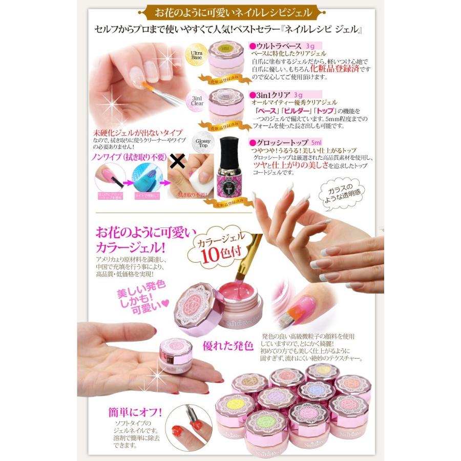 ジェルネイル キット スターターセット プロ用90W美肌ライト セット