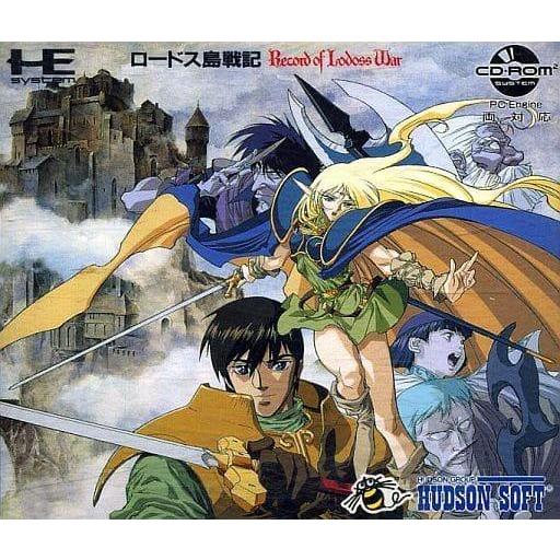 ロードス島戦記/魔法一覧表同梱/PCエンジン CD-ROM2(PCECD)/中古/箱