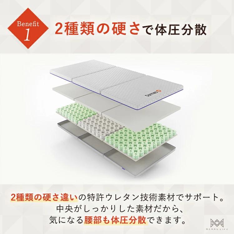 Dormeo Futon ドルメオ マットレス ピロー 三つ折り シングル 折畳み 3
