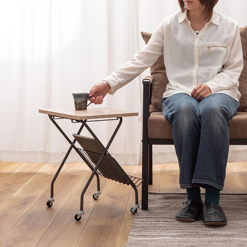 folding side table フォールディングサイドテーブル PT-201 送料無料