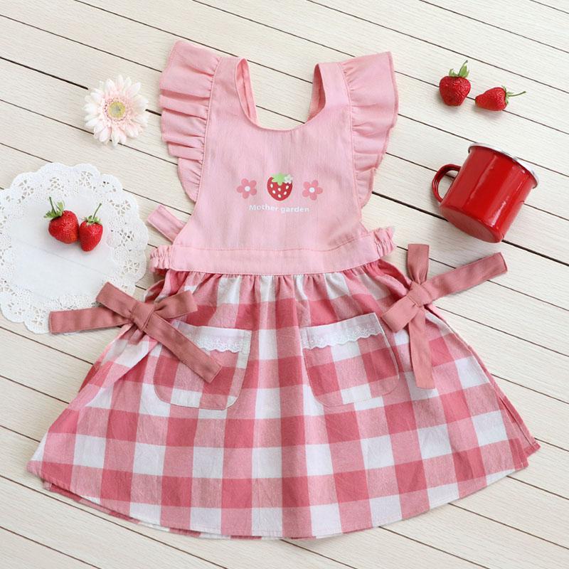 Mother garden（マザーガーデン） セールSALE キッズエプロン 野いちご