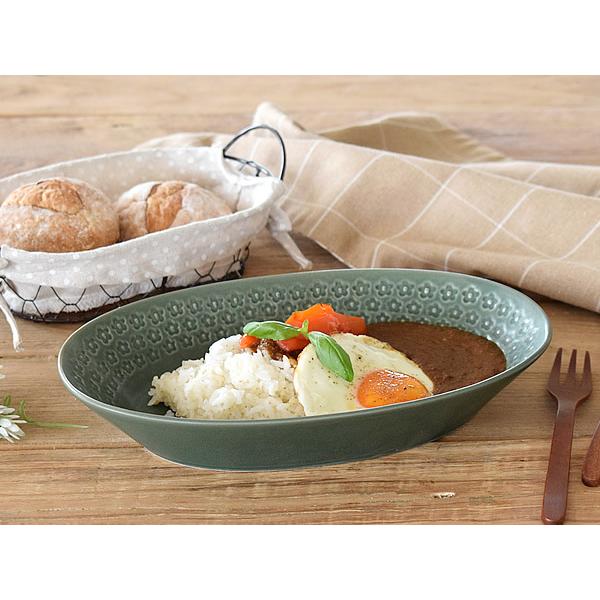 カレー皿 食器 日本製 おしゃれ 皿 フルール26.2cmベーカー パスタ皿