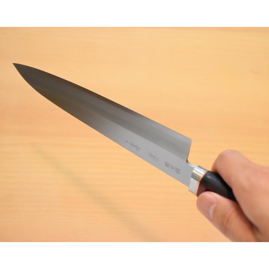 高級包丁 牛刀 180mm 青紙スーパー 割込 ツバ付『兼景』 高品質 日本製