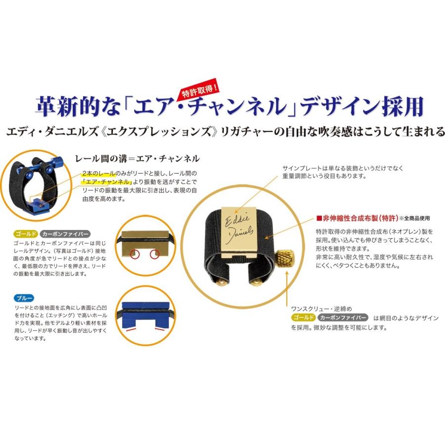 エディ・ダニエルズ氏監修 エクスプレッションズ リガチャー 「GOLD