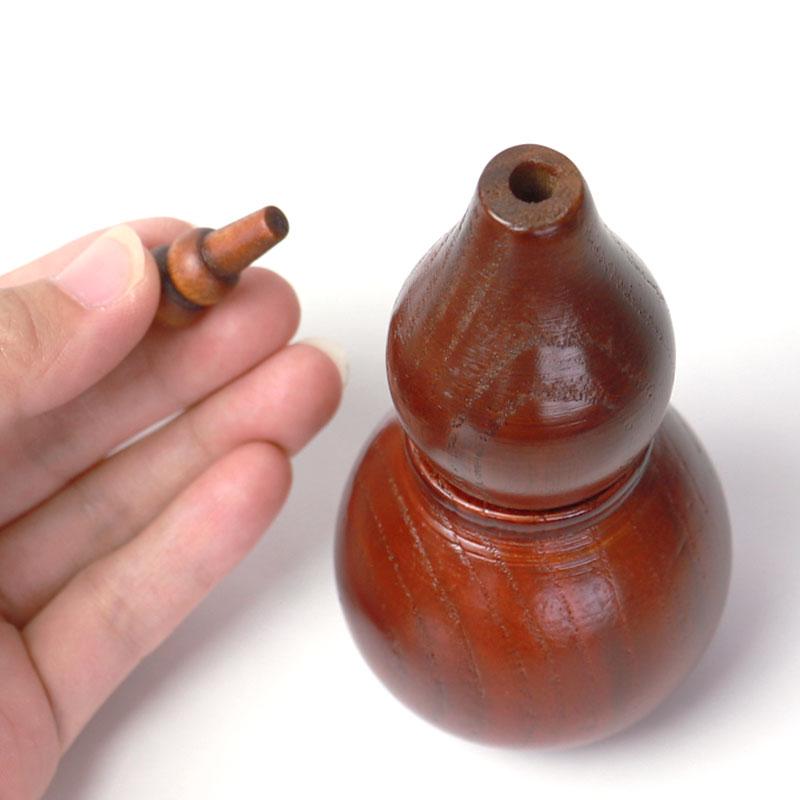 みよし漆器本舗 天然木製 ひょうたん型 七味入れ 山椒 漆塗り 七味