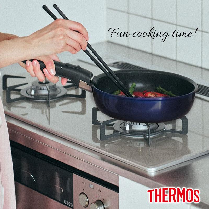 みよし漆器本舗 THERMOS サーモス 取っ手のとれるフライパン セット 8