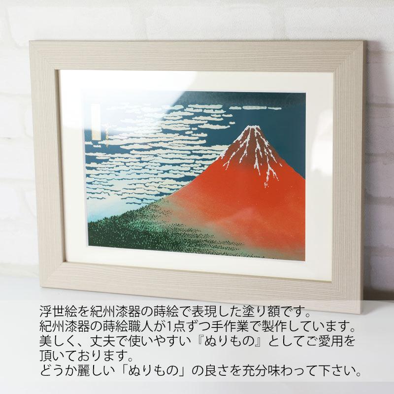葛飾北斎 富嶽三十六景 凱風快晴 浮世絵 おしゃれ画 額入り 木製額