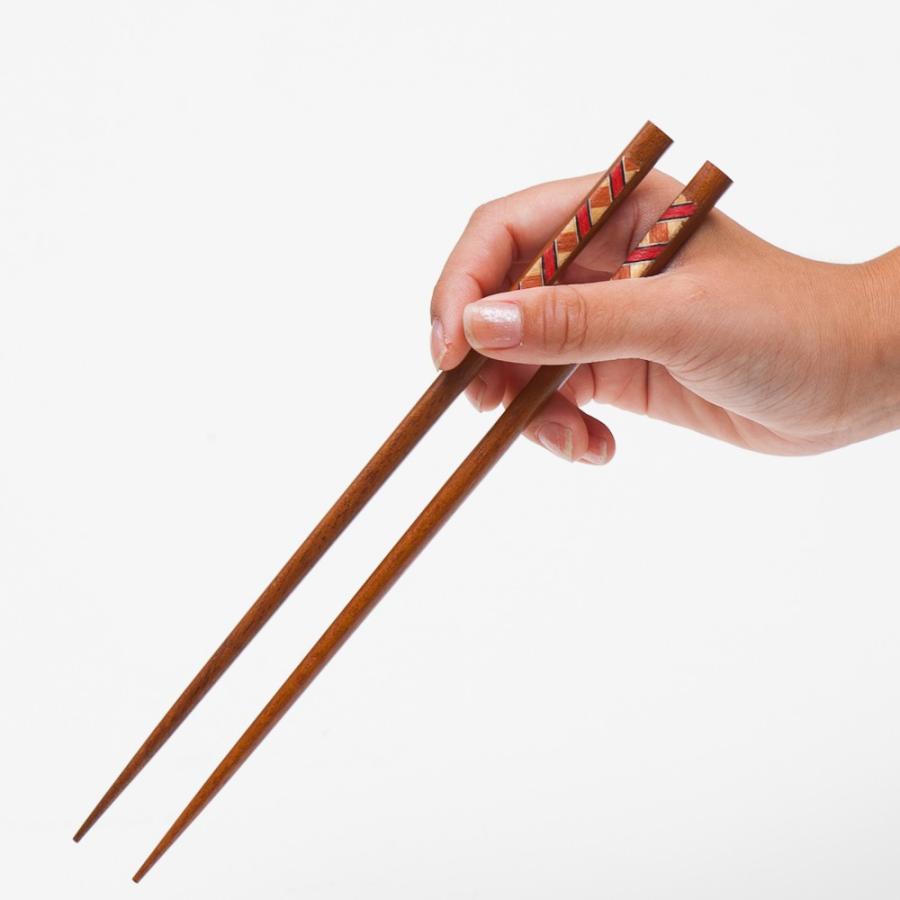 みよし漆器本舗 天然木製 箸 5膳セット 寄木 ギフトBOX入り お箸 おは