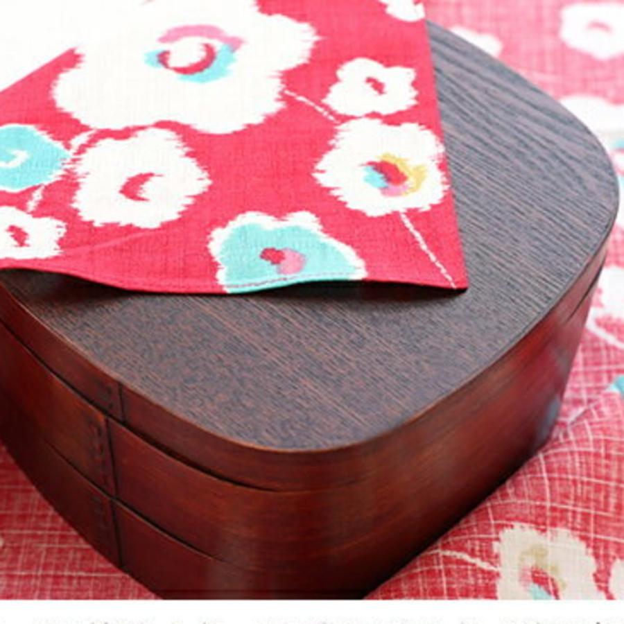 みよし漆器本舗 重箱 2段 7寸 曲げわっぱ 漆塗り くつわ型 二段重箱