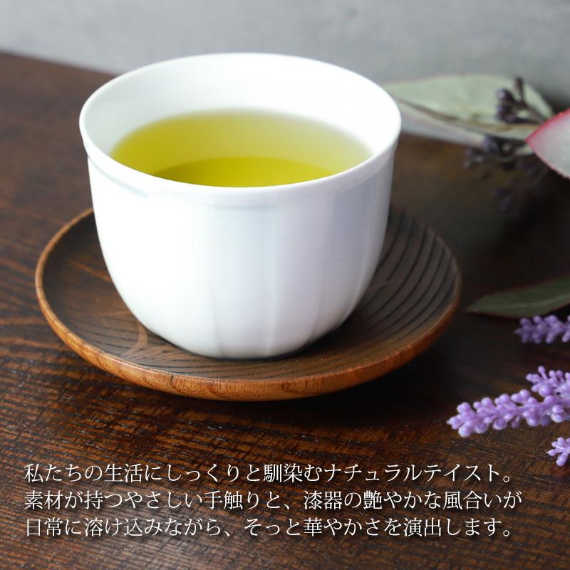 みよし漆器本舗 木製 茶托 ラン蝶砂彫り 漆塗り 4寸 12cm 1枚 茶たく