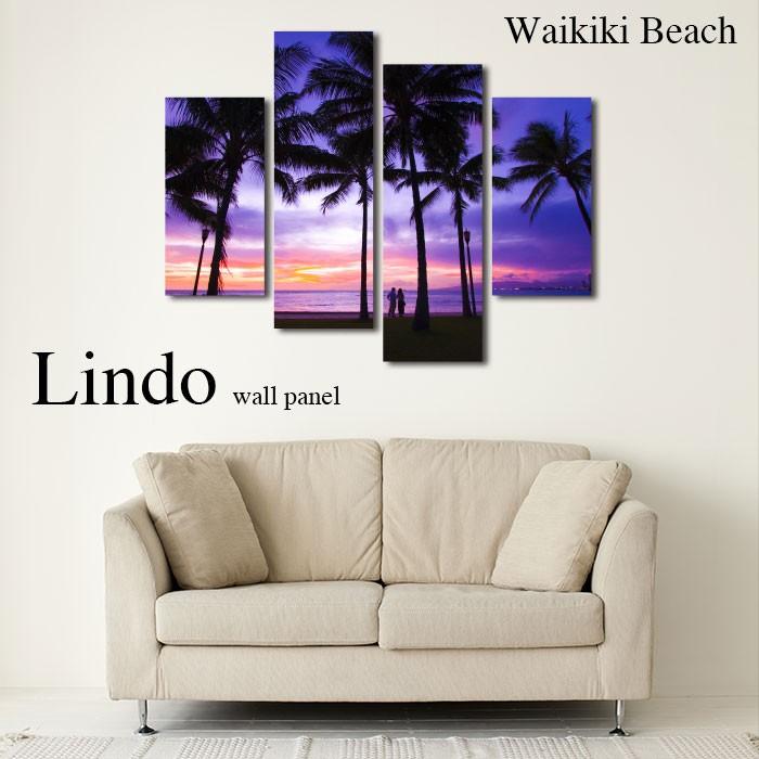 アートパネル 海 ビーチ ハワイ 西海岸 浜辺 夕日 サンセット カンクン