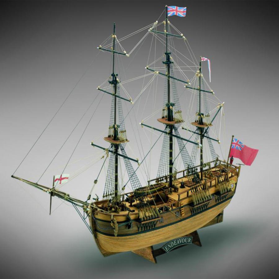 帆船模型キット エンデバー 1/100 : 木製模型キットのマイクロクラフト